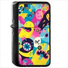 Dark Monster Oil Windproof Black Lighter Briquet Encendedor L2180