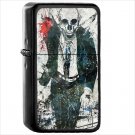 Dark Skeleton Oil Windproof Black Lighter Briquet Encendedor L3563