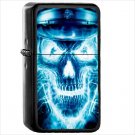 Dark Skull Oil Windproof Black Lighter Briquet Encendedor L1738