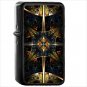 Fractal Oil Windproof Black Lighter Briquet Encendedor L329