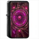 Fractal Oil Windproof Black Lighter Briquet Encendedor L352