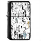 Funny Oil Windproof Black Lighter Briquet Encendedor L48