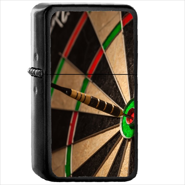 Game Darts Oil Windproof Black Lighter Briquet Encendedor L3103