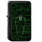 Hacker Oil Windproof Black Lighter Briquet Encendedor L540