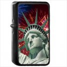 Holiday 4th Of July Oil Windproof Black Lighter Briquet Encendedor L3711