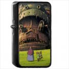 Howl's Moving Castle Oil Windproof Black Lighter Briquet Encendedor L516