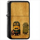 Humor Funny Oil Windproof Black Lighter Briquet Encendedor L1724