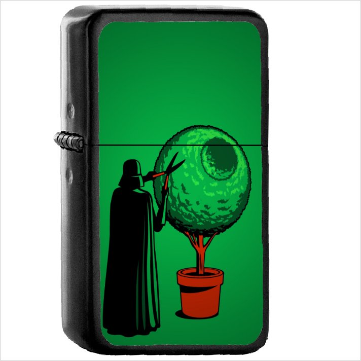 Humor Star Wars Oil Windproof Black Lighter Briquet Encendedor L1950