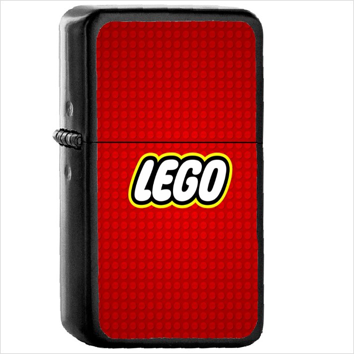 Lego Oil Windproof Black Lighter Briquet Encendedor L296