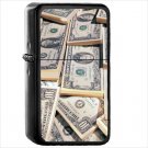 Man Made Dollar Currencies Oil Windproof Black Lighter Briquet Encendedor L785