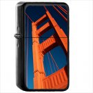 Man Made Golden Gate Bridges Oil Windproof Black Lighter Briquet Encendedor L1546