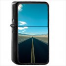 Man Made Road Oil Windproof Black Lighter Briquet Encendedor L758