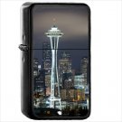 Man Made Seattle Cities United States Oil Windproof Black Lighter Briquet Encendedor L701