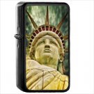 Man Made Statue of Liberty Oil Windproof Black Lighter Briquet Encendedor L3136