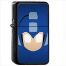 Mega Man Video Game Japan Japanese - Oil Windproof Black Lighter Briquet Encendedor L480