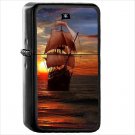 Pirate Oil Windproof Black Lighter Briquet Encendedor L434