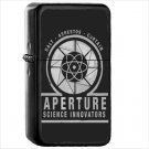 Portal 2 Portal Oil Windproof Black Lighter Briquet Encendedor L91