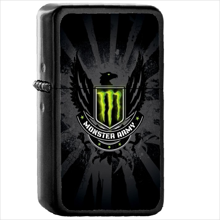 Products Monster Oil Windproof Black Lighter Briquet Encendedor L1978