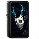 Psychedelic Oil Windproof Black Lighter Briquet Encendedor L51
