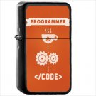 Programming Oil Windproof Black Lighter Briquet Encendedor L627