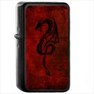Red Oil Windproof Black Lighter Briquet Encendedor L306