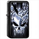 Skull Oil Windproof Black Lighter Briquet Encendedor L123