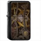 Steampunk Oil Windproof Black Lighter Briquet Encendedor L121
