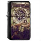 Steampunk Oil Windproof Black Lighter Briquet Encendedor L226