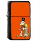 The Life and Times of Scrooge McDuck Oil Windproof Black Lighter Briquet Encendedor L335