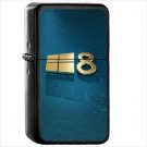 Windows 8 Windows Oil Windproof Black Lighter Briquet Encendedor L255