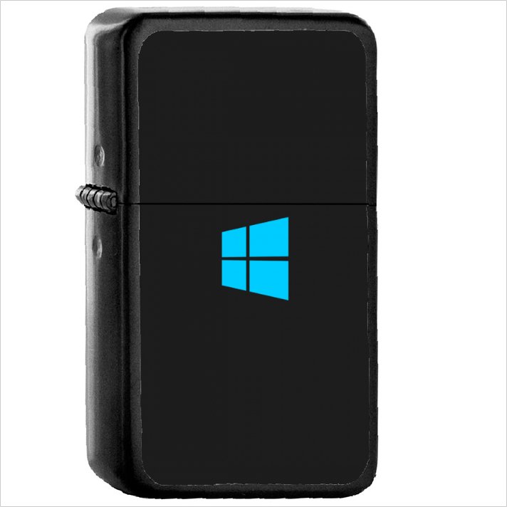 Windows 8 Windows Oil Windproof Black Lighter Briquet Encendedor L647