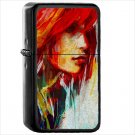 Women Oil Windproof Black Lighter Briquet Encendedor L601