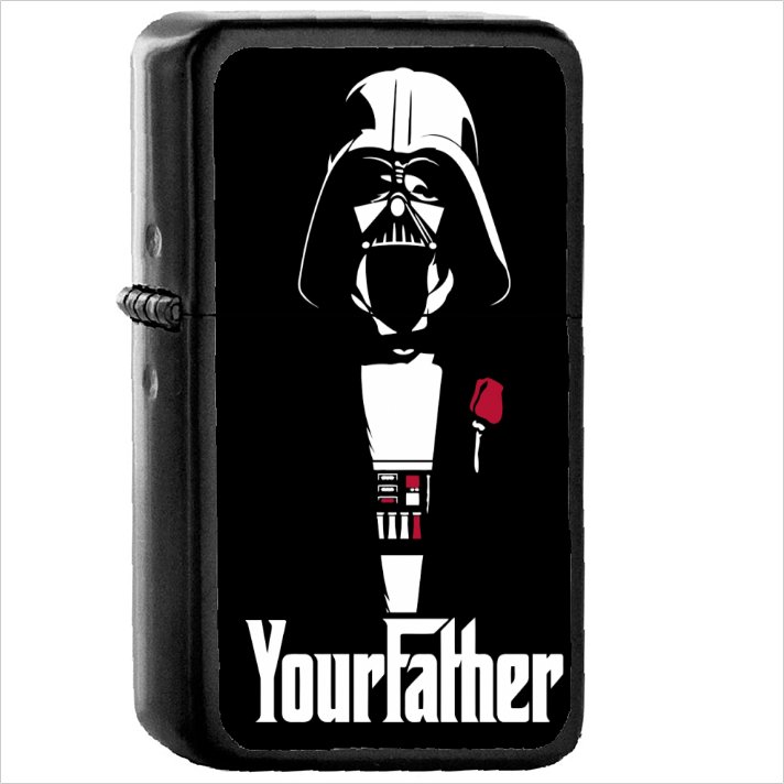 Darth Vader Star Wars GodFather YourFather Oil Windproof Black Lighter