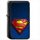 Superman Oil Windproof Black Lighter Briquet Encendedor L368