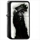 Fantasy Samurai Oil Windproof Black Lighter Briquet Encendedor L1306