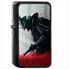 Fantasy Samurai Oil Windproof Black Lighter Briquet Encendedor L3532