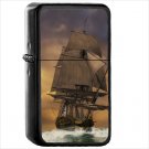 Fantasy Ship Oil Windproof Black Lighter Briquet Encendedor L1695