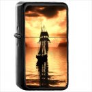 Vehicles Ship Oil Windproof Black Lighter Briquet Encendedor L2642