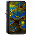 Artistic Flower Flowers Oil Windproof Black Lighter Briquet Encendedor L1325