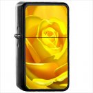 Artistic Flower Flowers Oil Windproof Black Lighter Briquet Encendedor L1897