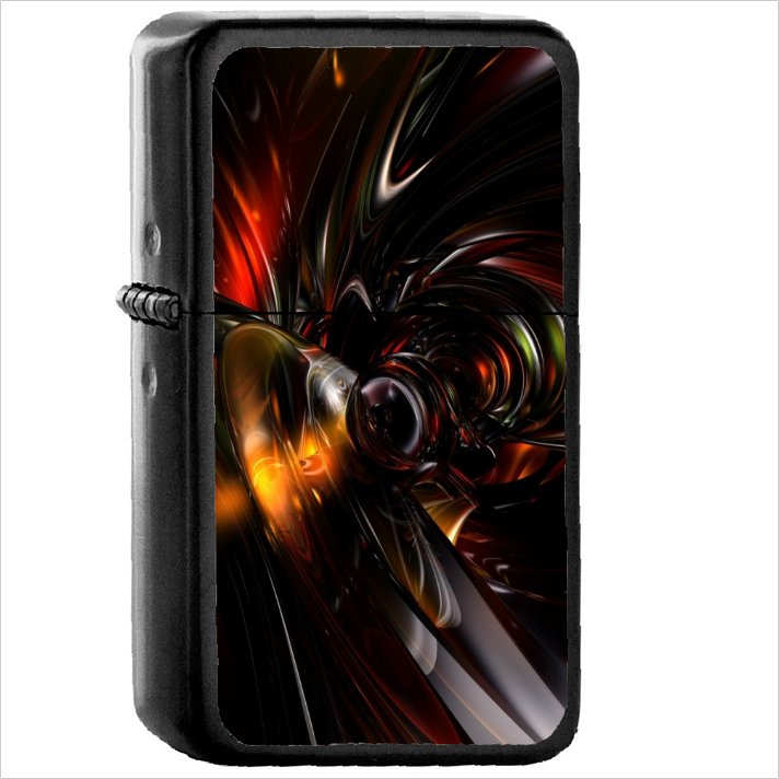 Artistic Oil Windproof Black Lighter Briquet Encendedor L92