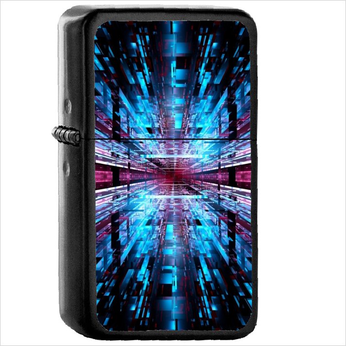 Artistic Oil Windproof Black Lighter Briquet Encendedor L349