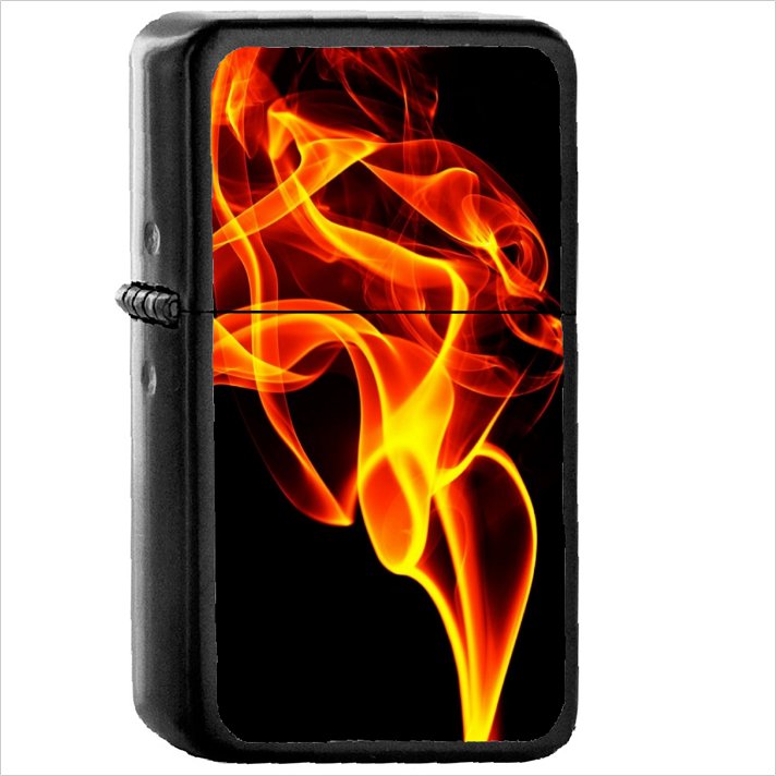 Artistic Other Oil Windproof Black Lighter Briquet Encendedor L2108
