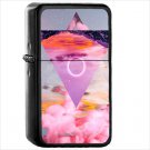 Artistic Polyscape Oil Windproof Black Lighter Briquet Encendedor L3596