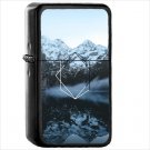 Artistic Polyscape Oil Windproof Black Lighter Briquet Encendedor L3597