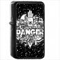Artistic Psychedelic Oil Windproof Black Lighter Briquet Encendedor L1233