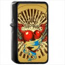 Artistic Psychedelic Oil Windproof Black Lighter Briquet Encendedor L1393