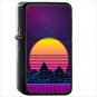 Artistic Retro Wave Oil Windproof Black Lighter Briquet Encendedor L3158