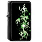 Artistic Vector Oil Windproof Black Lighter Briquet Encendedor L3579