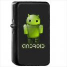 Technology Android Oil Windproof Black Lighter Briquet Encendedor L2701